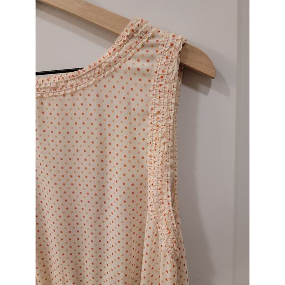 Max Studio Red Polka Dot Dress with Ruffle Details - Picture 4 of 9